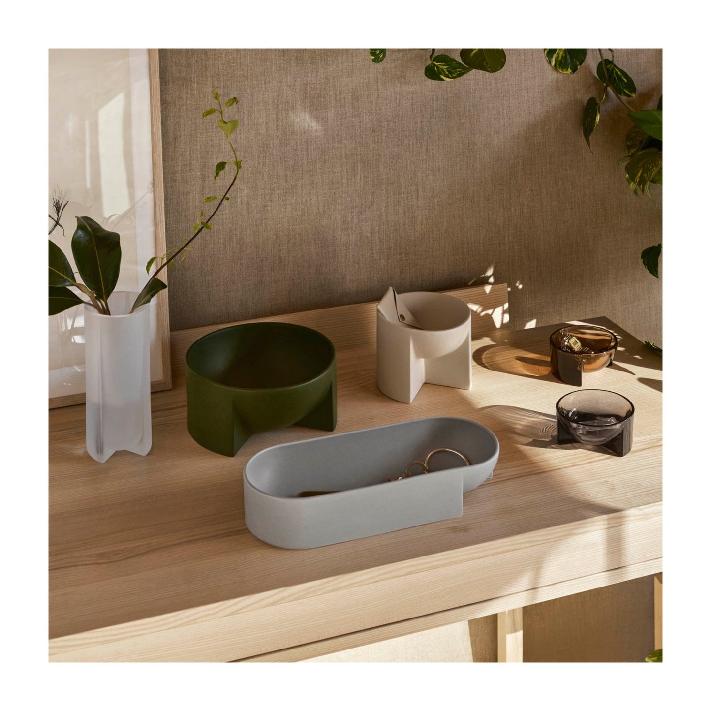 Kuru Ceramic Light Grey Bowl