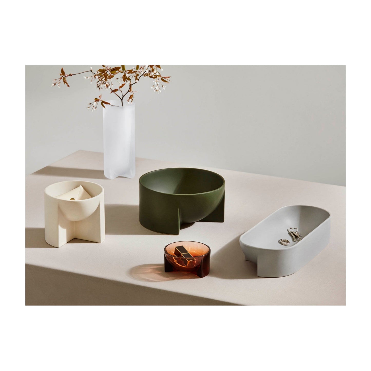 Kuru Ceramic Light Grey Bowl